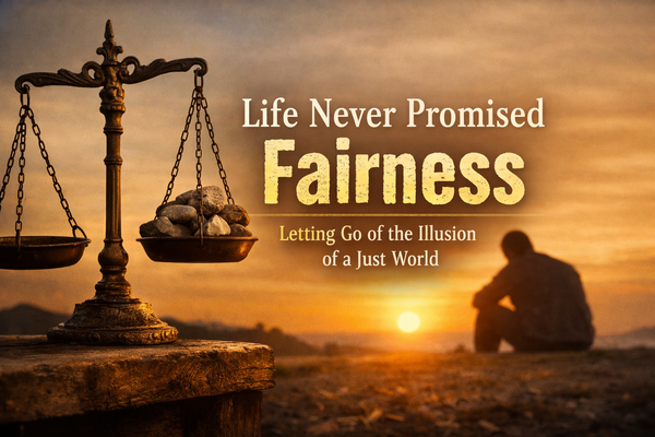 Life Never Promised Fairness : Why Expecting Fairness From Life Creates Unnecessary Suffering